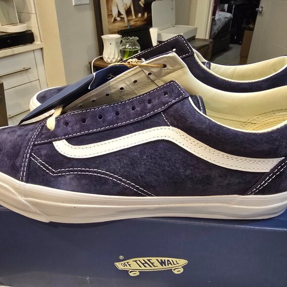 VANS Premium Old Skool 36 Baritone Blue - VN000CNGCIE PIG SUEDE MENS SIZE 13 NEW - Picture 6 of 11